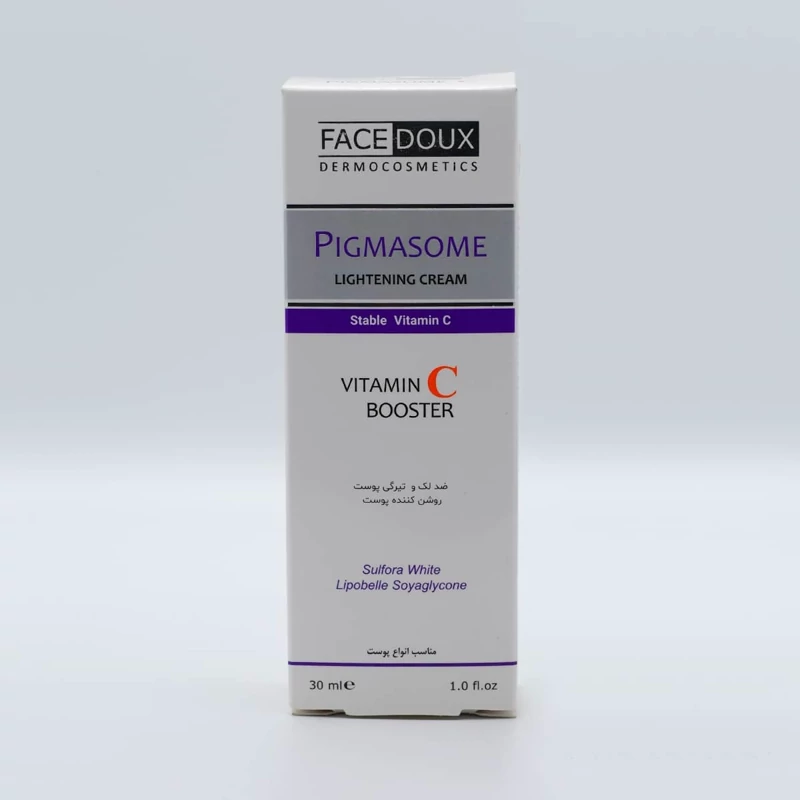 قیمت و خرید کرم روشن کننده پیگمازوم سی فیس دوکس Pigmasome C Lightening Cream Face Doux | ضد جوش | ضد لک | لوازم آرایشی | خارجی | اوریجینال | وارداتی_6ac0a0b1835b0.webp